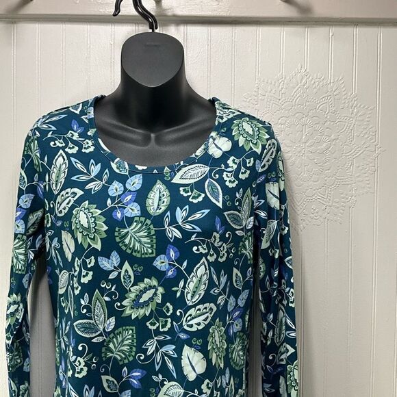 LANDS’ END Long Sleeve Floral Dress - Picture 2 of 5